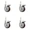 Service Caster 5 Inch 316SS Maroon Polyurethane Wheel Swivel 1/2 Inch Stem Caster Set Lock Brake SS316TSTTL20S514-PPUB-MRN-121315-4 - alternate 1